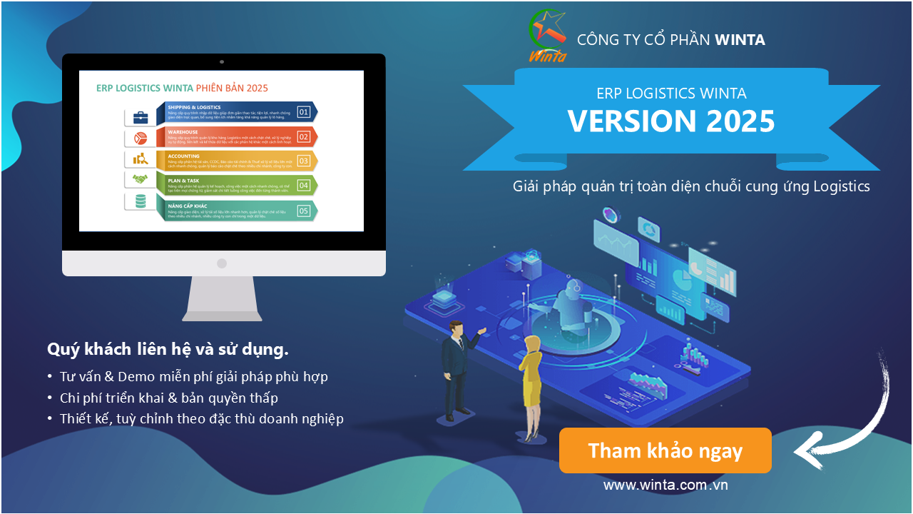Phần mềm Logistics ERP Winta phiên bản mới 2025